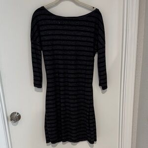 Express Black Striped Women's Dress